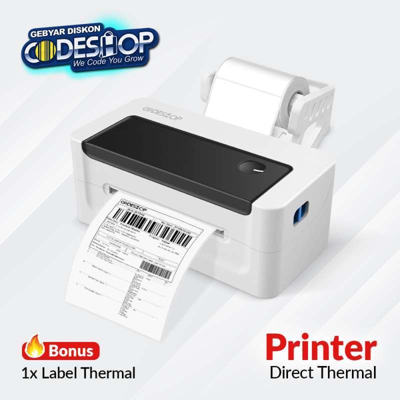 Codeshop CB-199BT USB + Bluetooth Printer Label Stiker Thermal